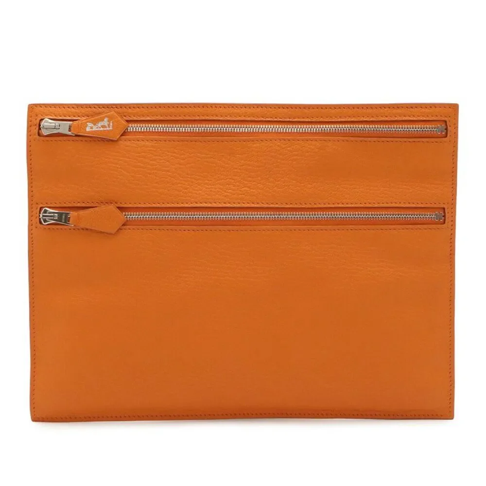 Hermes W Zip Flat Pouch